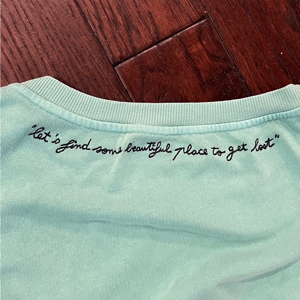 Sundry mint green Sweatshirt with Crew Neck and Elastic Waistband - Picture 5 of 5